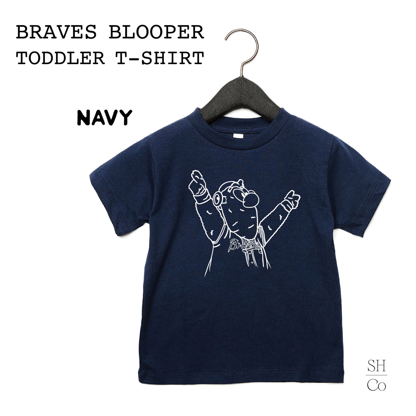 PREORDER | Atlanta Braves Blooper Toddler T-Shirt - Custom Handmade Gameday Gear