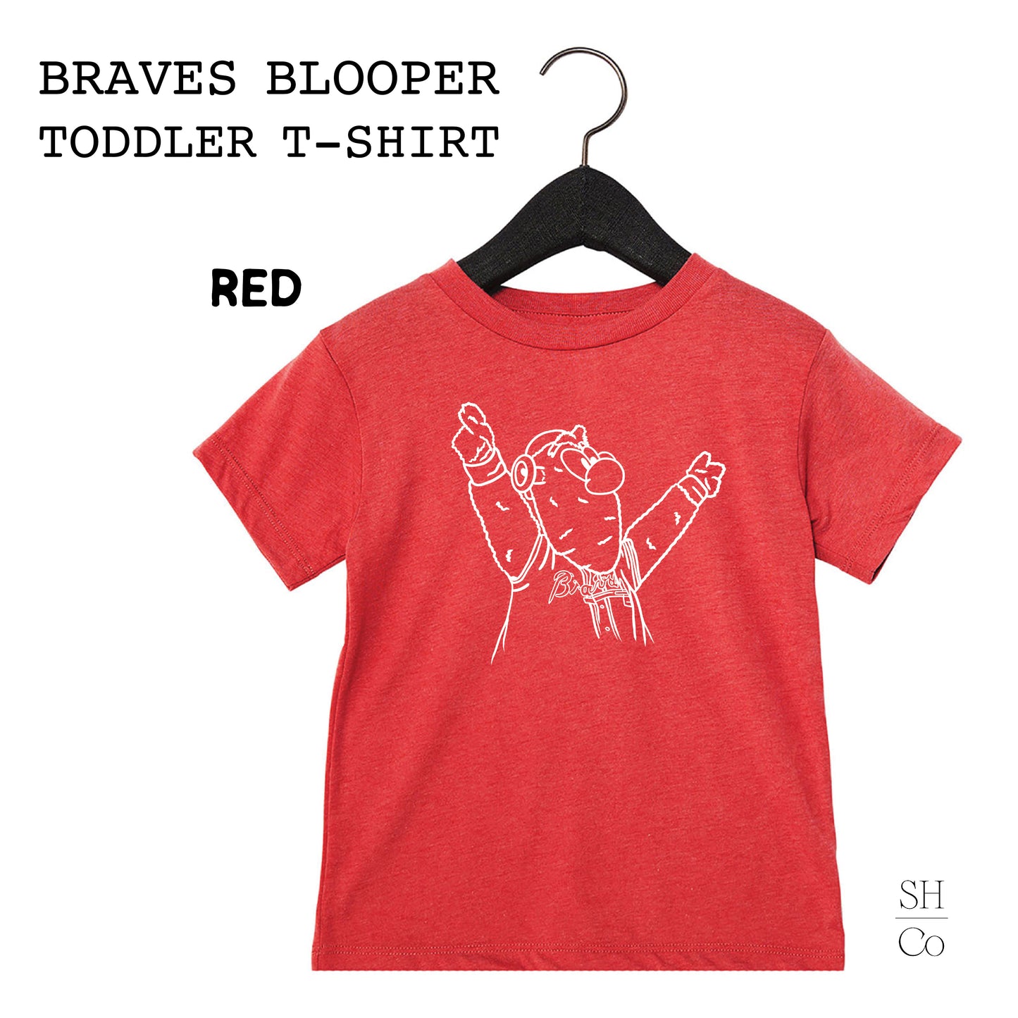 PREORDER | Atlanta Braves Blooper Toddler T-Shirt - Custom Handmade Gameday Gear