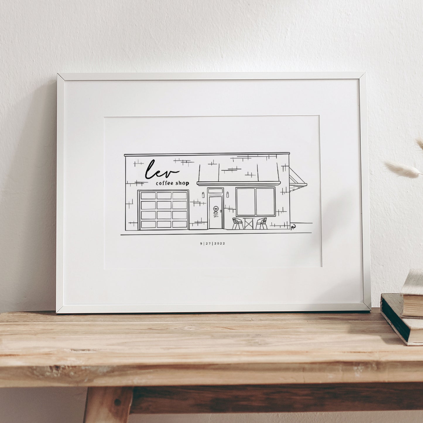 Custom-Business-Building-Line-Drawing