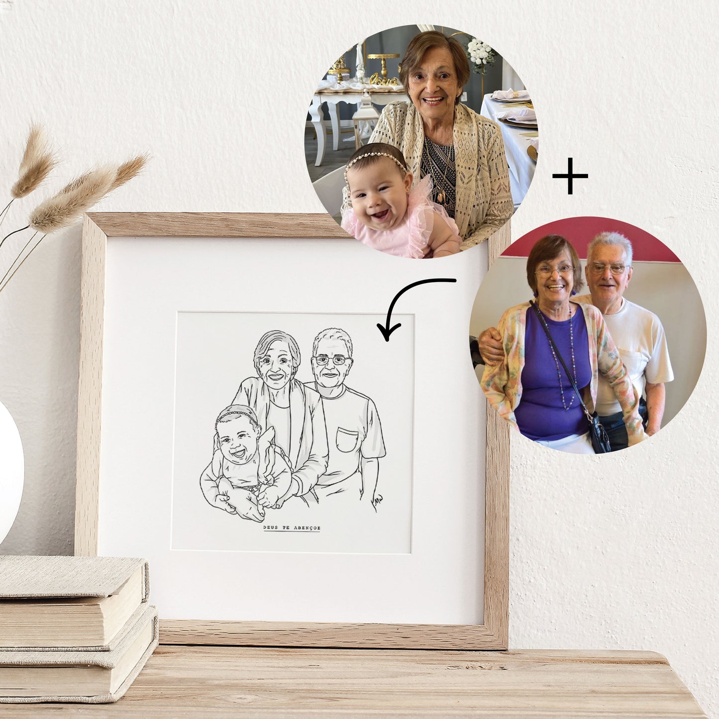 Grandparents-Line-Drawing-From-Photo