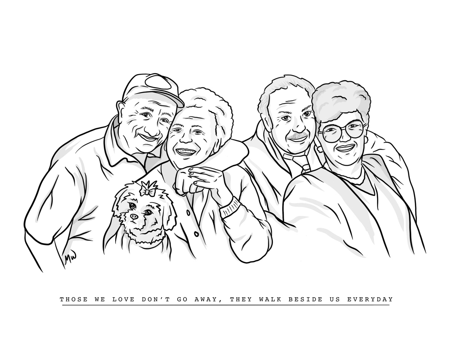 Personalized-Drawing-Family-Photo-Line-Art-Portrait