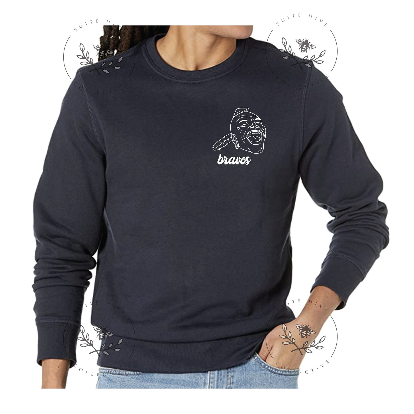 Atlanta Braves Bravos Unisex Sweatshirt - Super Soft Cotton Blend