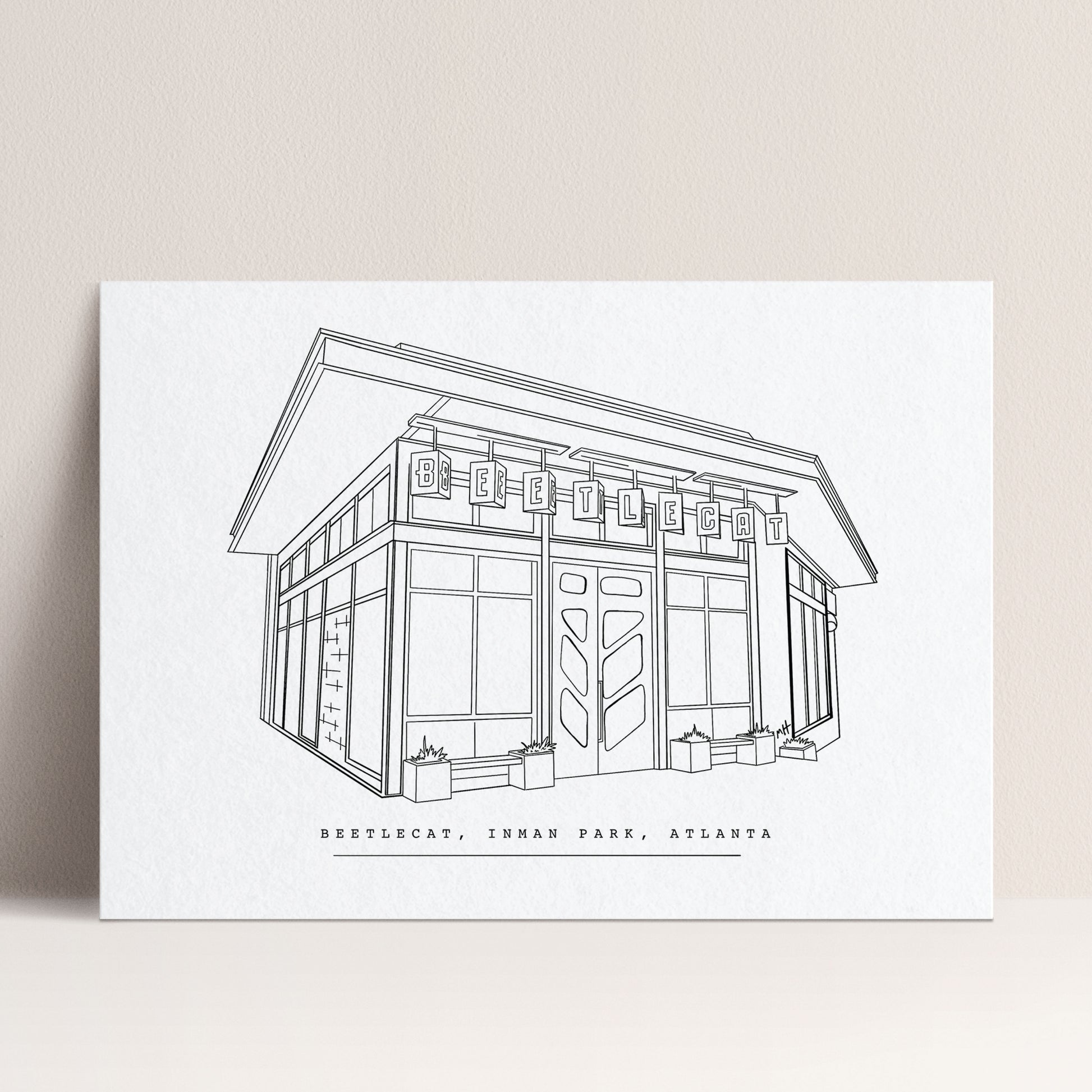 Beetlecat-Atlanta-Restaurant-Line-Art-Print