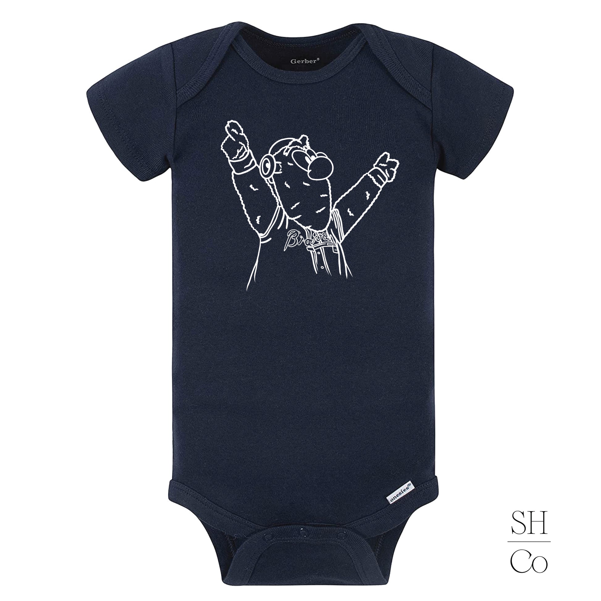 Blooper-Braves-Navy-Onesie