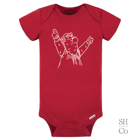 Blooper-Braves-Red-Infant-Onesie