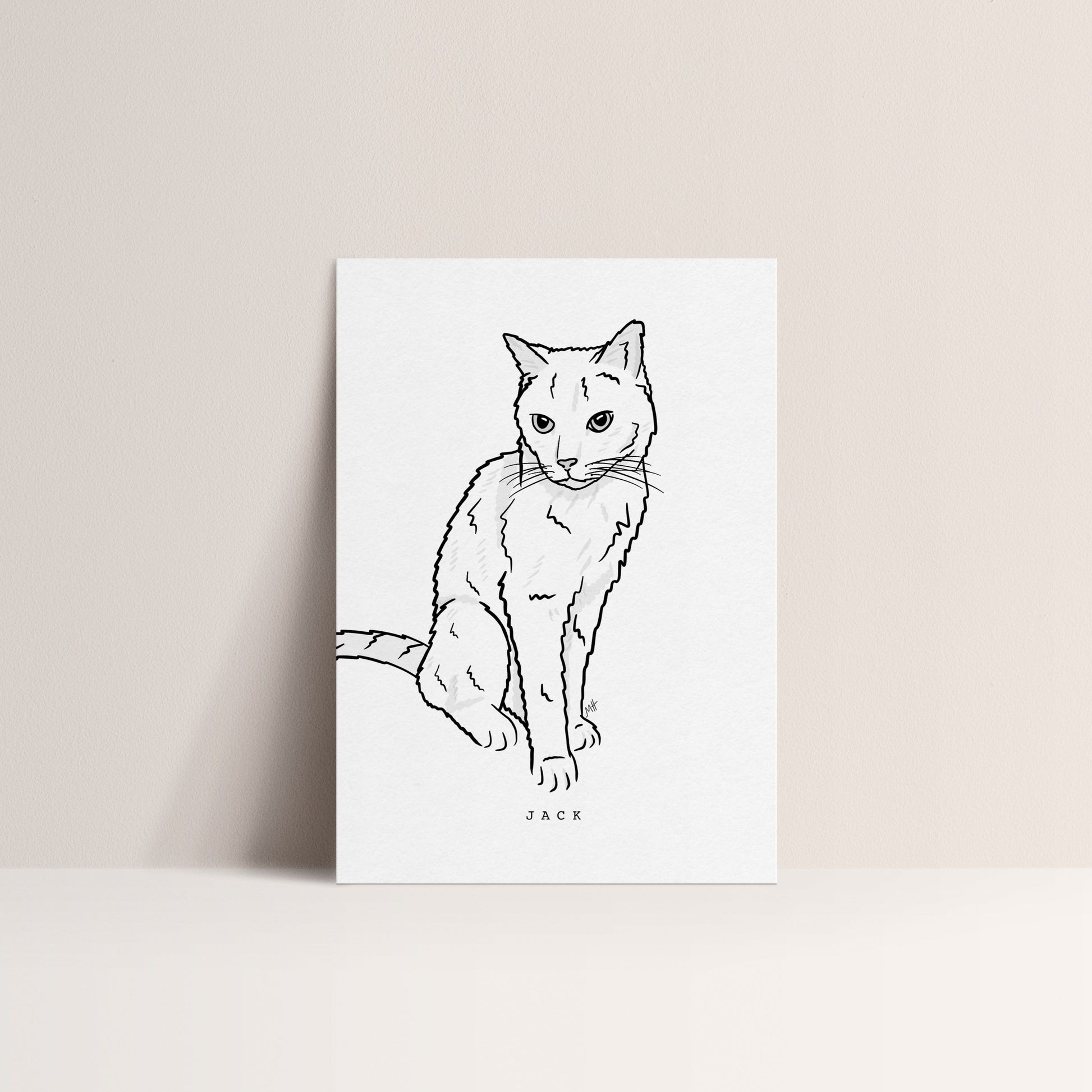 Cat-Line-Drawing-Pet-Portrait