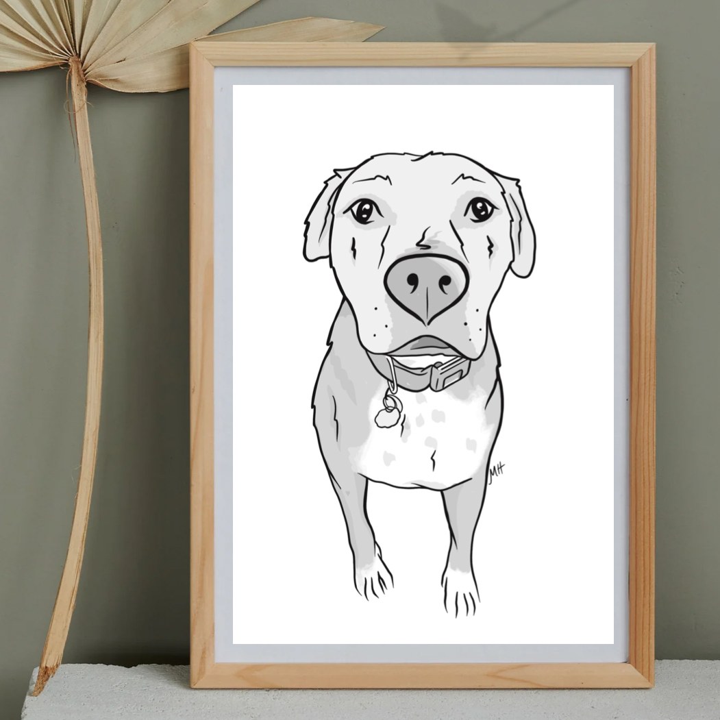 Custom-Dog-Line-Art-Drawing