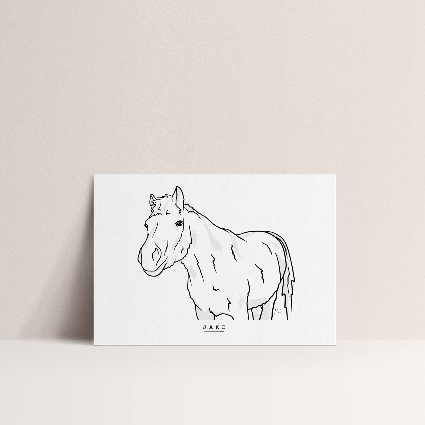 Custom-Horse-Line-Portrait-Pet