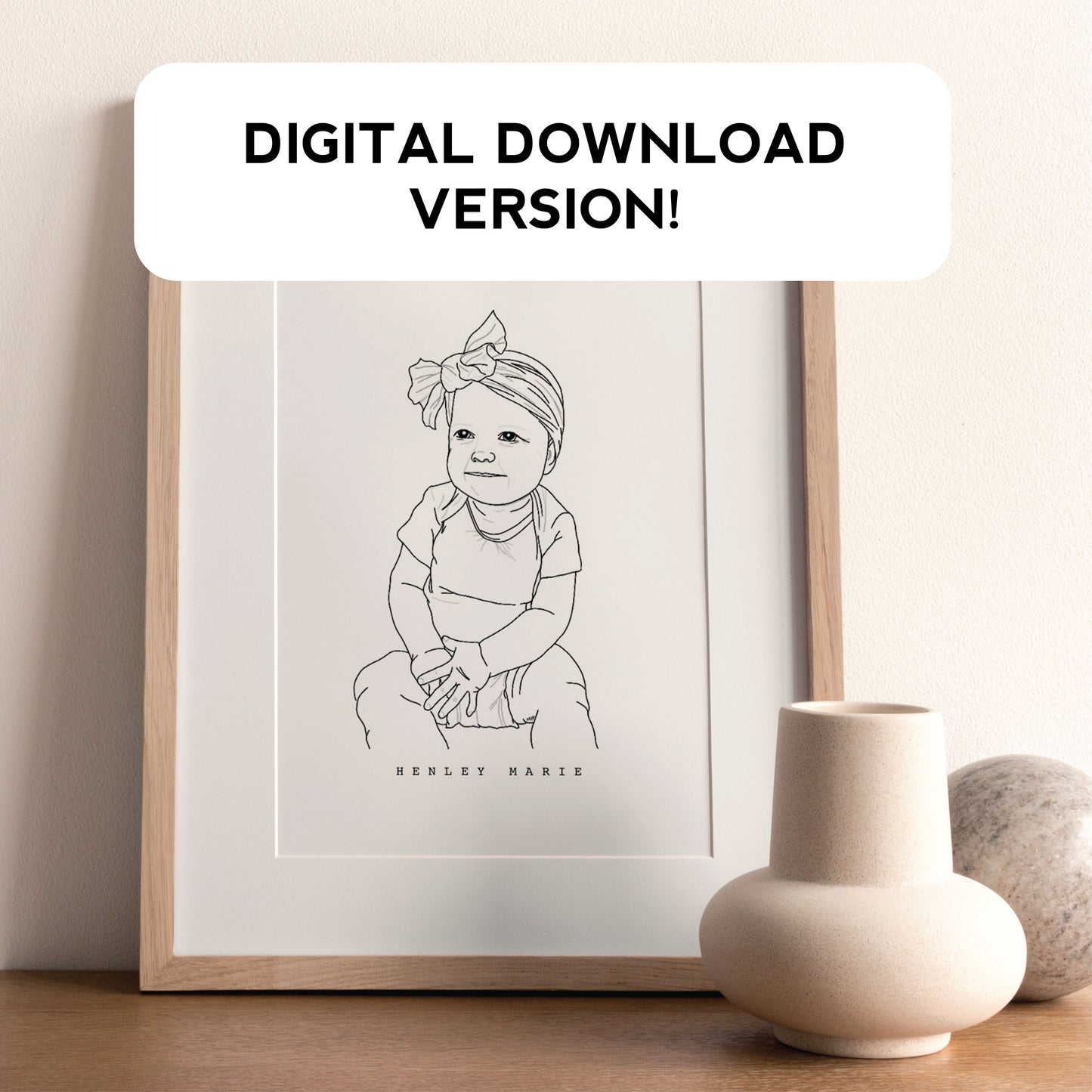 Custom-Portrait-of-New-Baby-First-Birthday