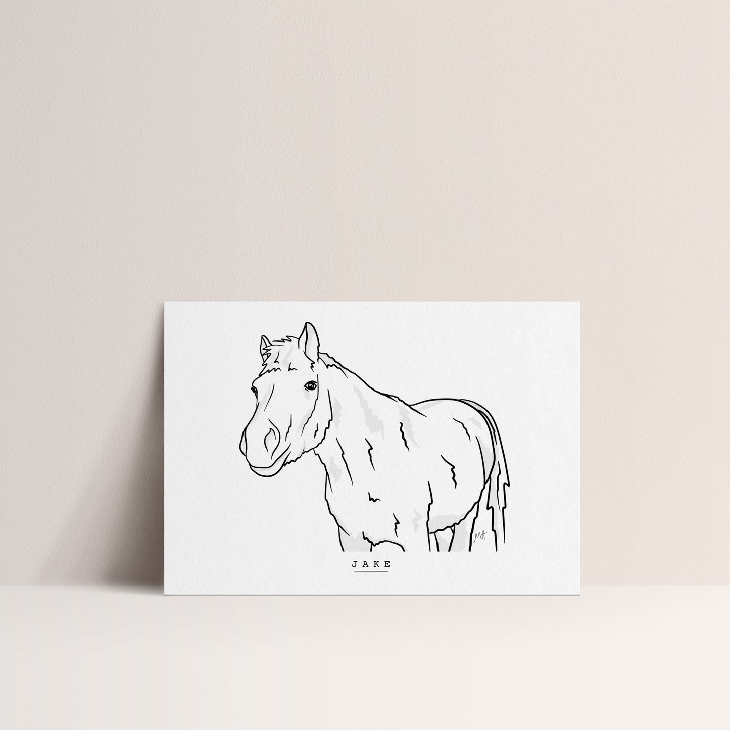 Horse-Line-Drawing-Pet-Portrait