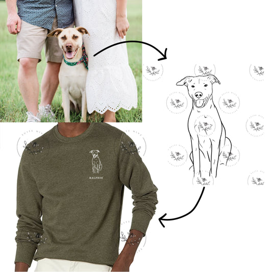 Custom Pet Sweatshirt | Wear Your Dog on Your Heart