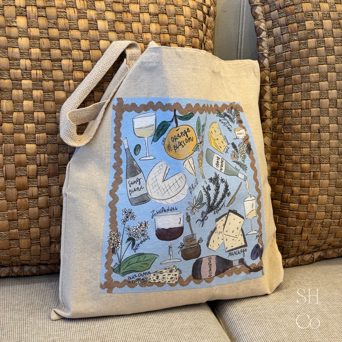 "A Delicate Pairing" Premium Natural Tote bag