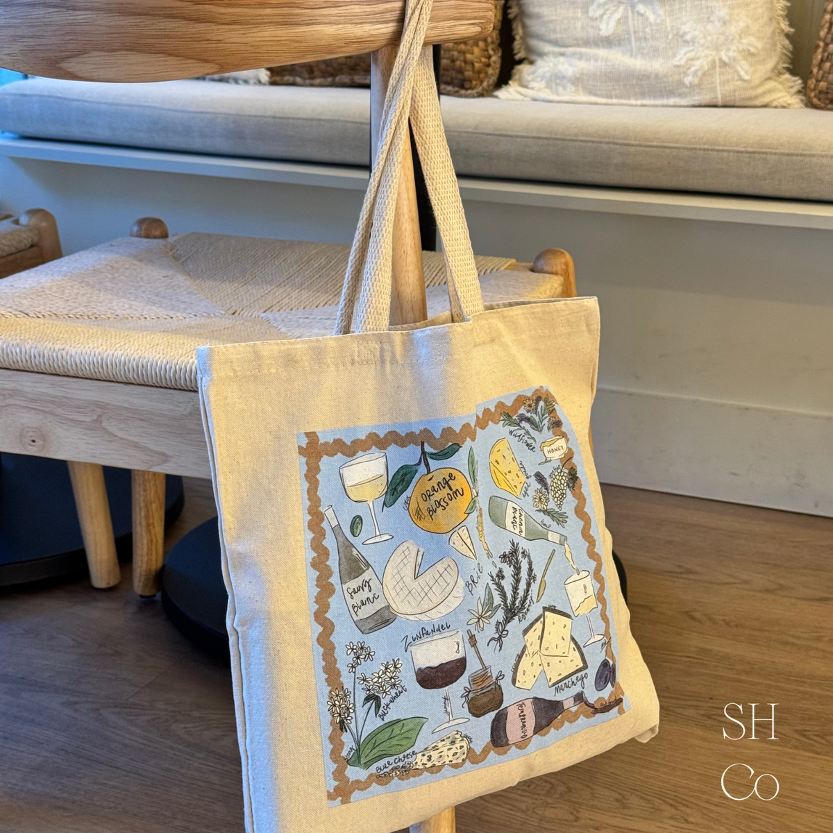 "A Delicate Pairing" Premium Natural Tote bag